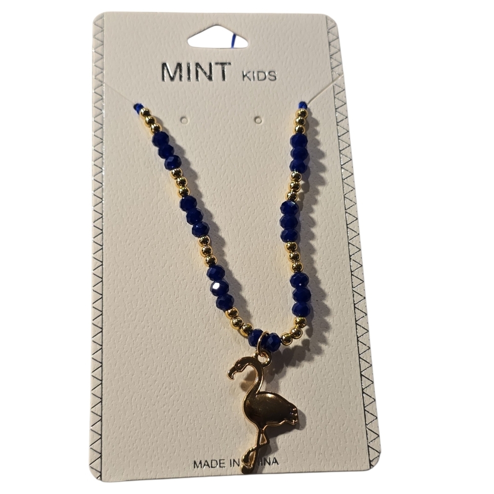 Kids Beaded Flamingo Pendant Necklace Or Bracelet | ASSORTED‎ COLORS - Picture 5 of 11